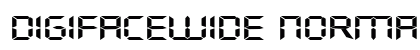 DigifaceWide normal Font Preview