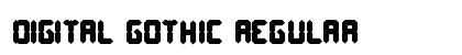 DIGITAL GOTHIC Regular font free download