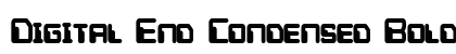 Digital End Condensed Bold Preview