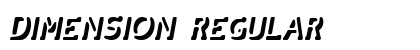 Dimension Regular font free download