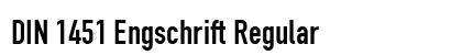 DIN 1451 Engschrift Regular font free download