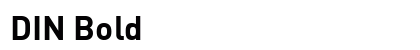 DIN Bold font free download