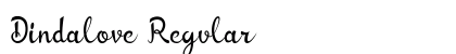 Dindalove Regular font free download