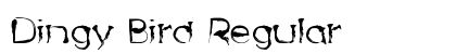 Dingy Bird Regular Font Preview