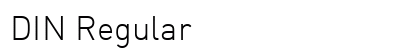 DIN Regular Preview