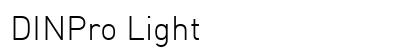 DINPro Light font free download