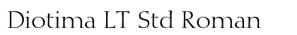 Diotima LT Std Roman Font Preview