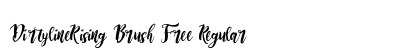 DirtylineRising Brush Free Regular font free download