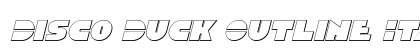 Disco Duck Outline Italic Outline Italic Font Preview