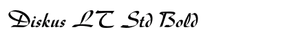 Diskus LT Std Bold Font Preview