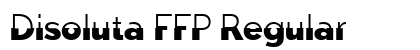 Disoluta FFP Regular Font Disoluta FFP Regular Font Preview