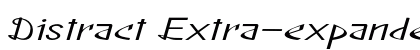 Distract Extra-expanded Italic Preview