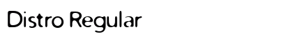 Distro Regular font free download
