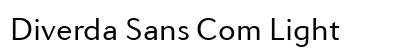 Diverda Sans Com Light Preview