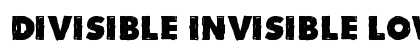 Divisible Invisible Low Regular font free download