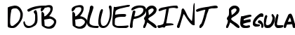 DJB BLUEPRINT Regular font free download