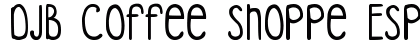 DJB Coffee Shoppe Espresso Regular Font Preview