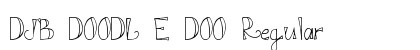 DJB DOODL E DOO Regular Font Preview