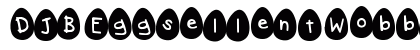 DJB Eggsellent Wobbly Regular Font Preview
