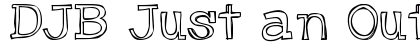 DJB Just an Outty Regular font free download
