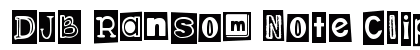 DJB Ransom Note Clipped Regular Font DJB Ransom Note Clipped Regular Font Preview