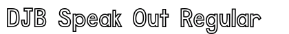 DJB Speak Out Regular Font Preview