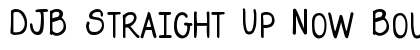 DJB Straight Up Now Bounce Regular font free download