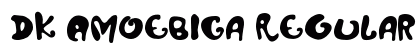 DK Amoebica Regular Font Preview