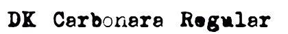 DK Carbonara Regular font free download