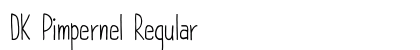 DK Pimpernel Regular Font Preview