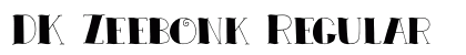 DK Zeebonk Regular font free download