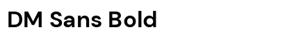 DM Sans Bold Preview