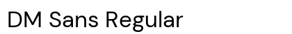 DM Sans Regular font free download
