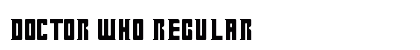 Doctor Who Regular font free download