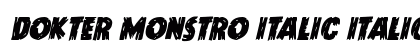 Dokter Monstro Italic Italic Font Preview