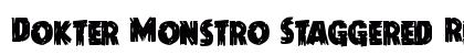 Dokter Monstro Staggered Regular Font Dokter Monstro Staggered Regular Font Preview