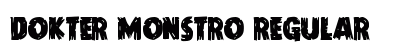 Dokter Monstro Regular Font Preview