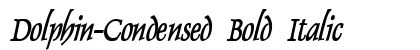Dolphin-Condensed Bold Italic preview Dolphin-Condensed Bold Italic preview