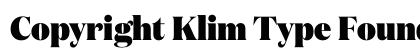 Copyright Klim Type Foundry Not Licensed for Desktop Use Preview