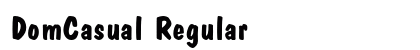 DomCasual Regular font free download