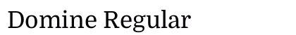 Domine Regular font free download