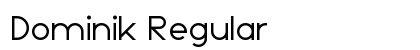 Dominik Regular Font Dominik Regular Font Preview