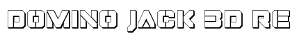 Domino Jack 3D Regular Font Preview
