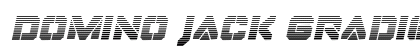 Domino Jack Gradient Italic Italic Font Preview