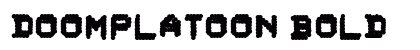 DoomPlatoon Bold Font Preview