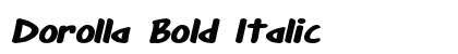 Dorolla Bold Italic Preview