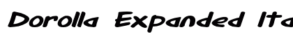 Dorolla Expanded Italic Preview