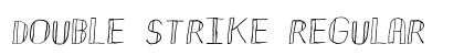 Double Strike Regular Font Preview