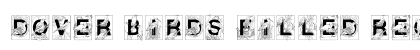 Dover Birds Filled Regular Font Preview