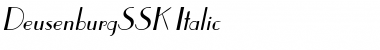 DeusenburgSSK Italic Font